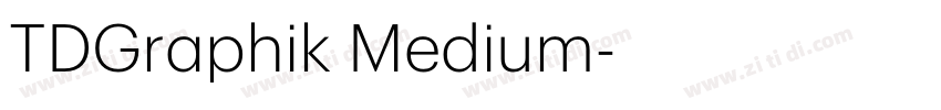 TDGraphik Medium字体转换 TDGraphik Medium字体转换